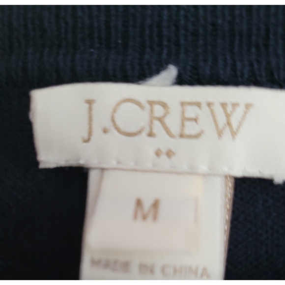 J. Crew Anchor Crew Neck Sweater Navy and Red Size Medium Preppy Classic USA - Picture 2 of 2